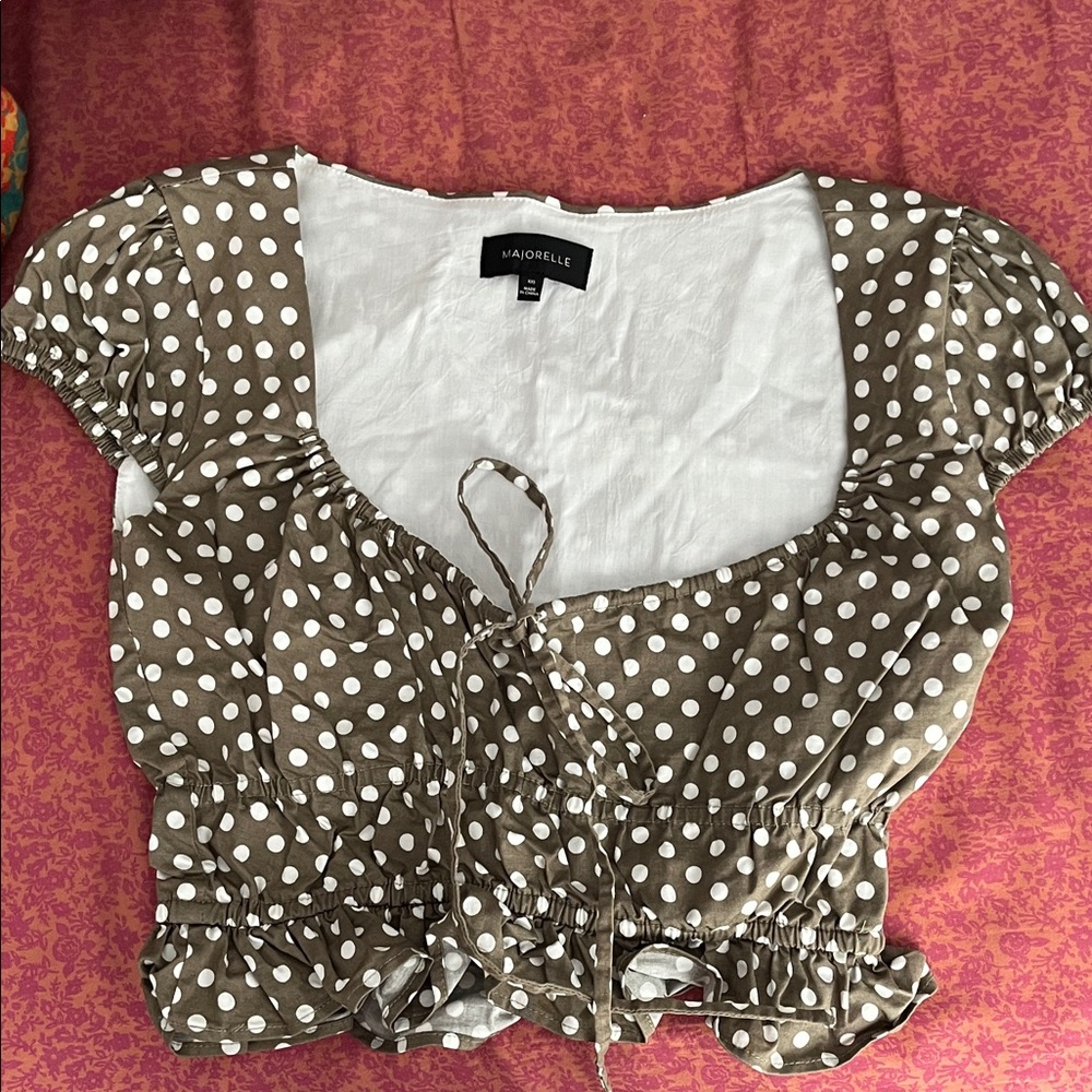 Majorelle Polka Dot Women's Top